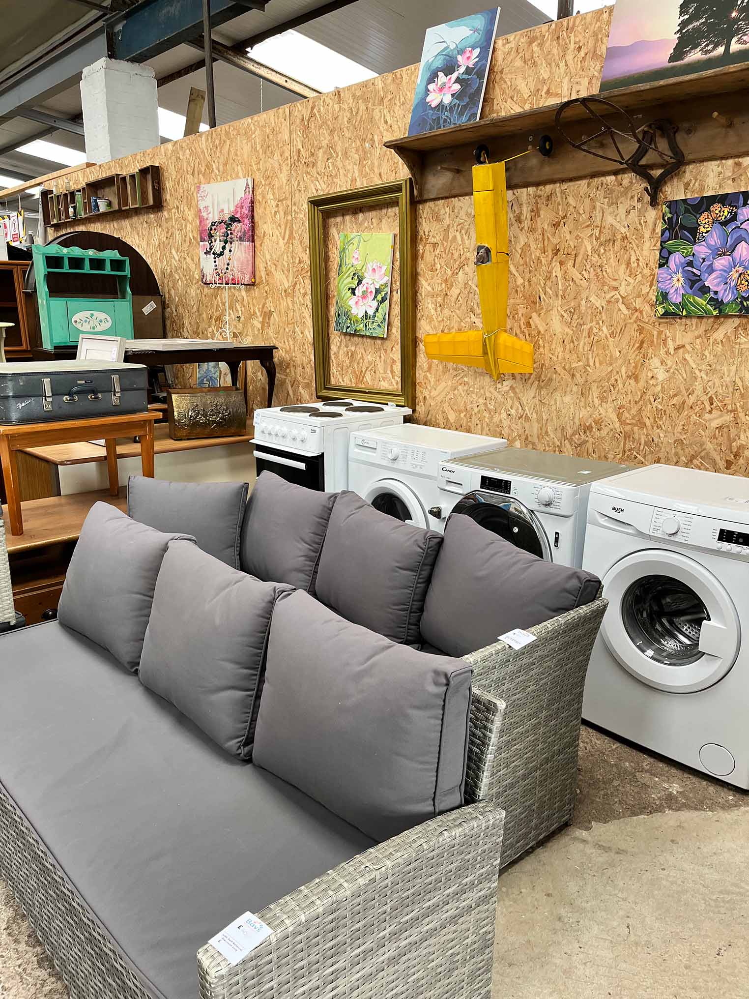 Sofas at the Reuse Hub
