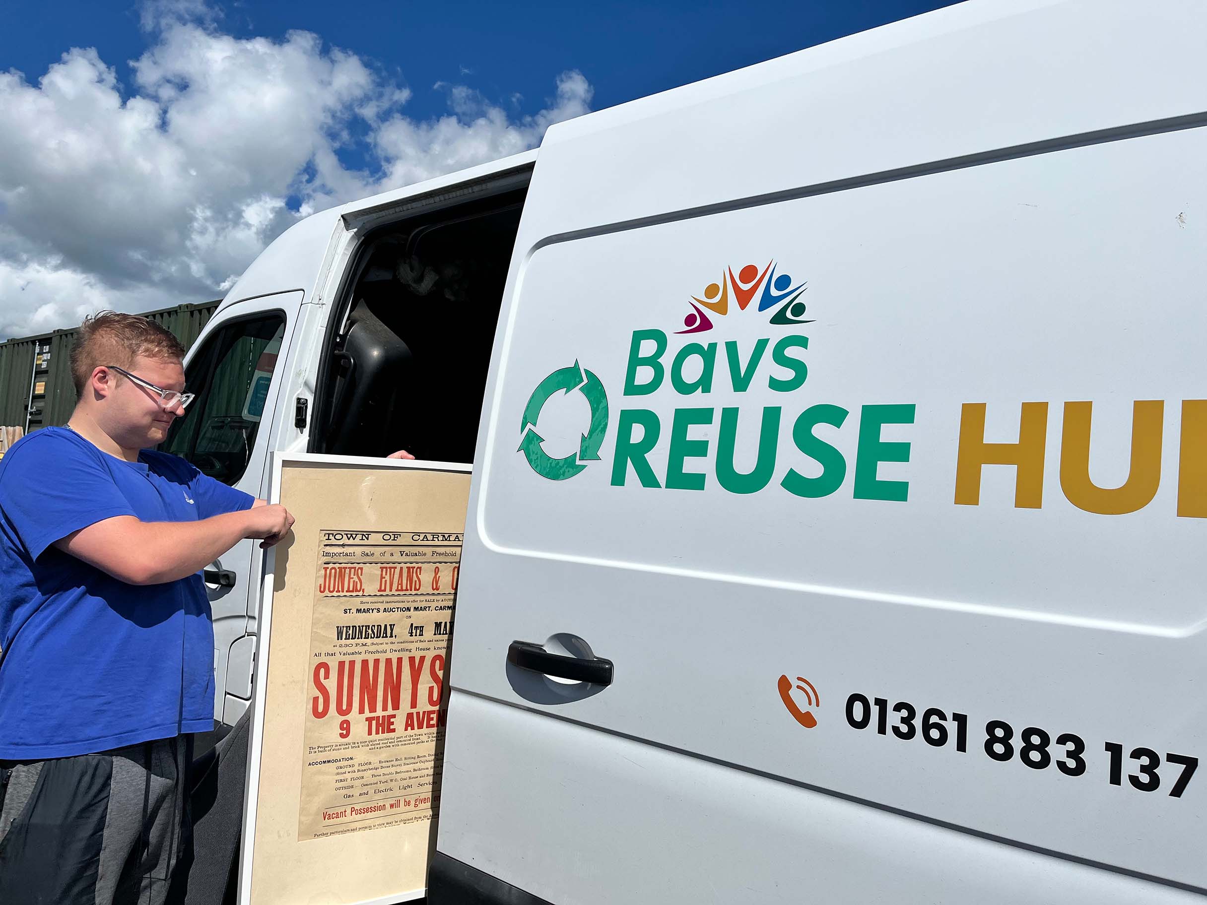 Loading the Bavs van